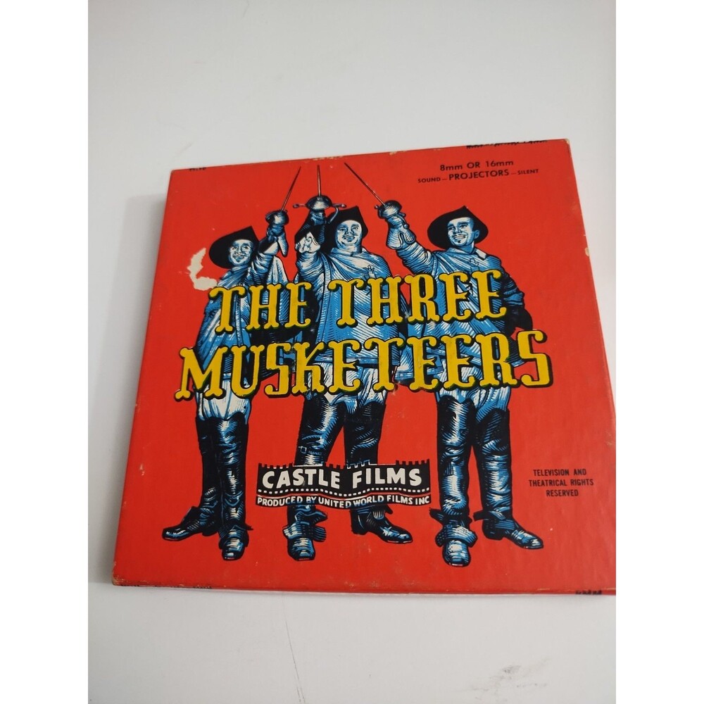 Castle Films - THE THREE MUSKETEERS - 8mm - #1009 Movie Film - Headline Edition